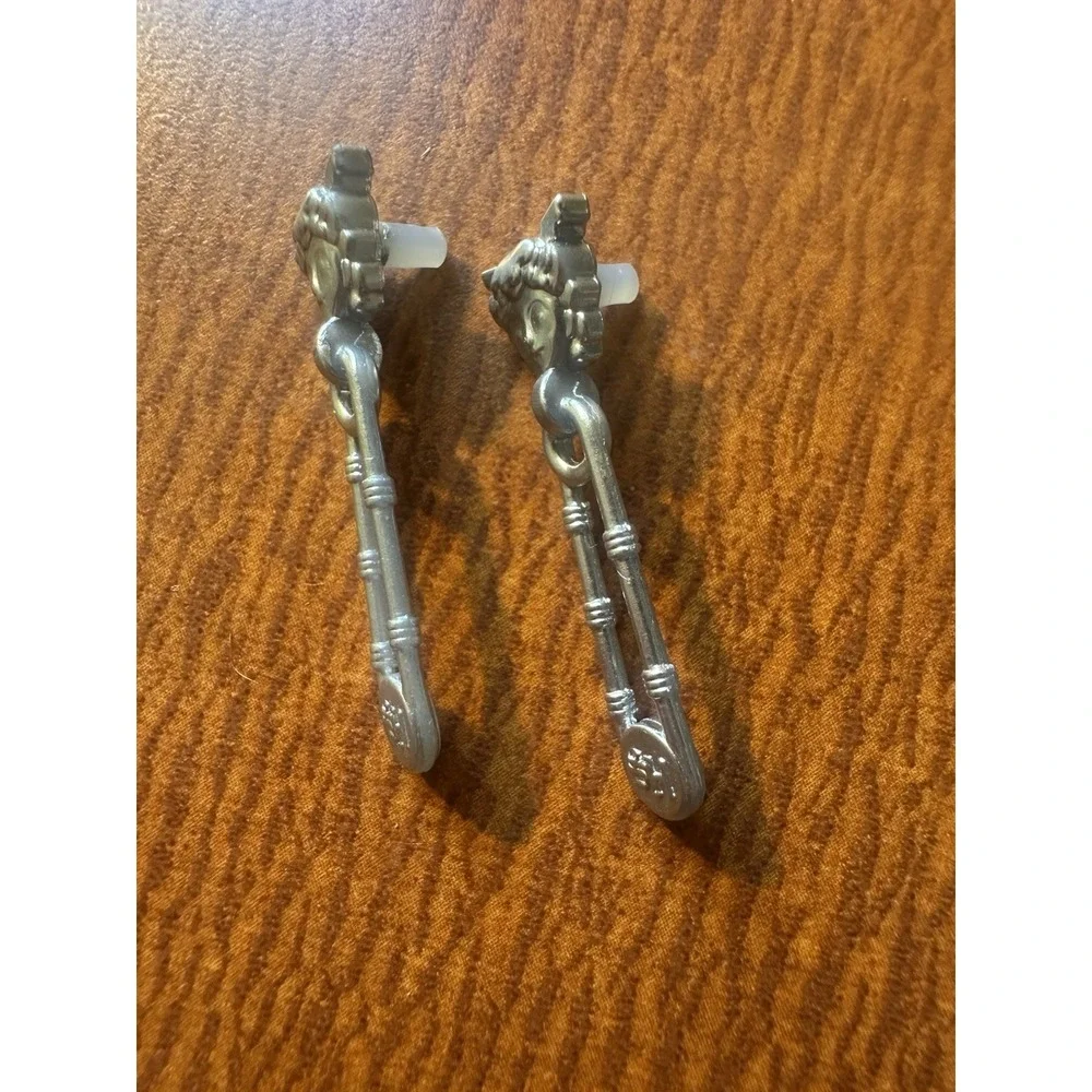 Shadow High Rainbow Costume Ball Demi Batista Doll Silver Safety Pin Earrings